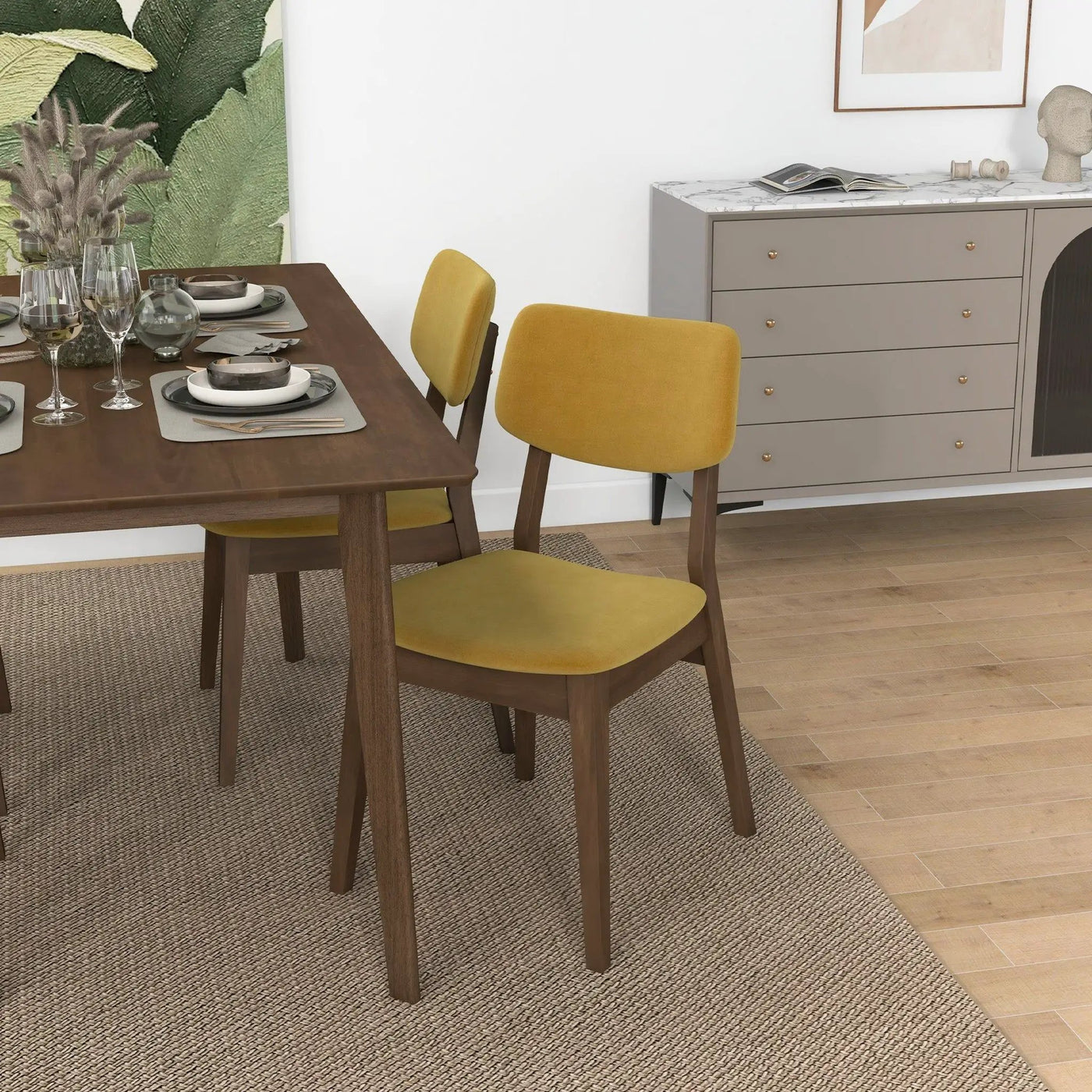 Carlos - Solid Back Side Chair (Set of 2) by Unique Piece Furniture