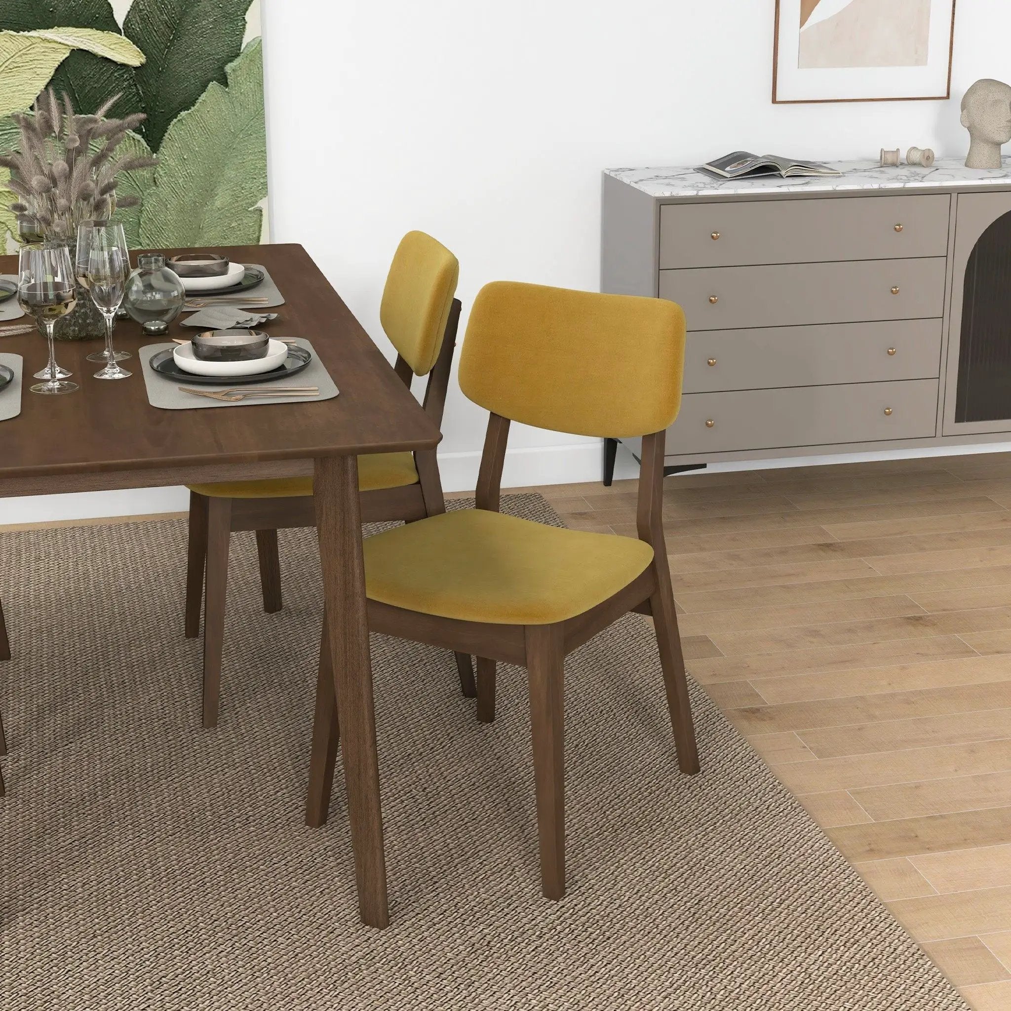 Carlos - Solid Back Side Chair (Set of 2) by Unique Piece Furniture