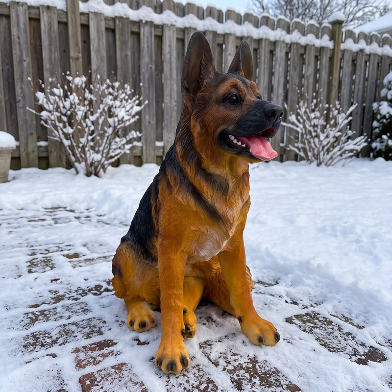 Realistic German Shepherd Resin Statue by HouseOfZazla