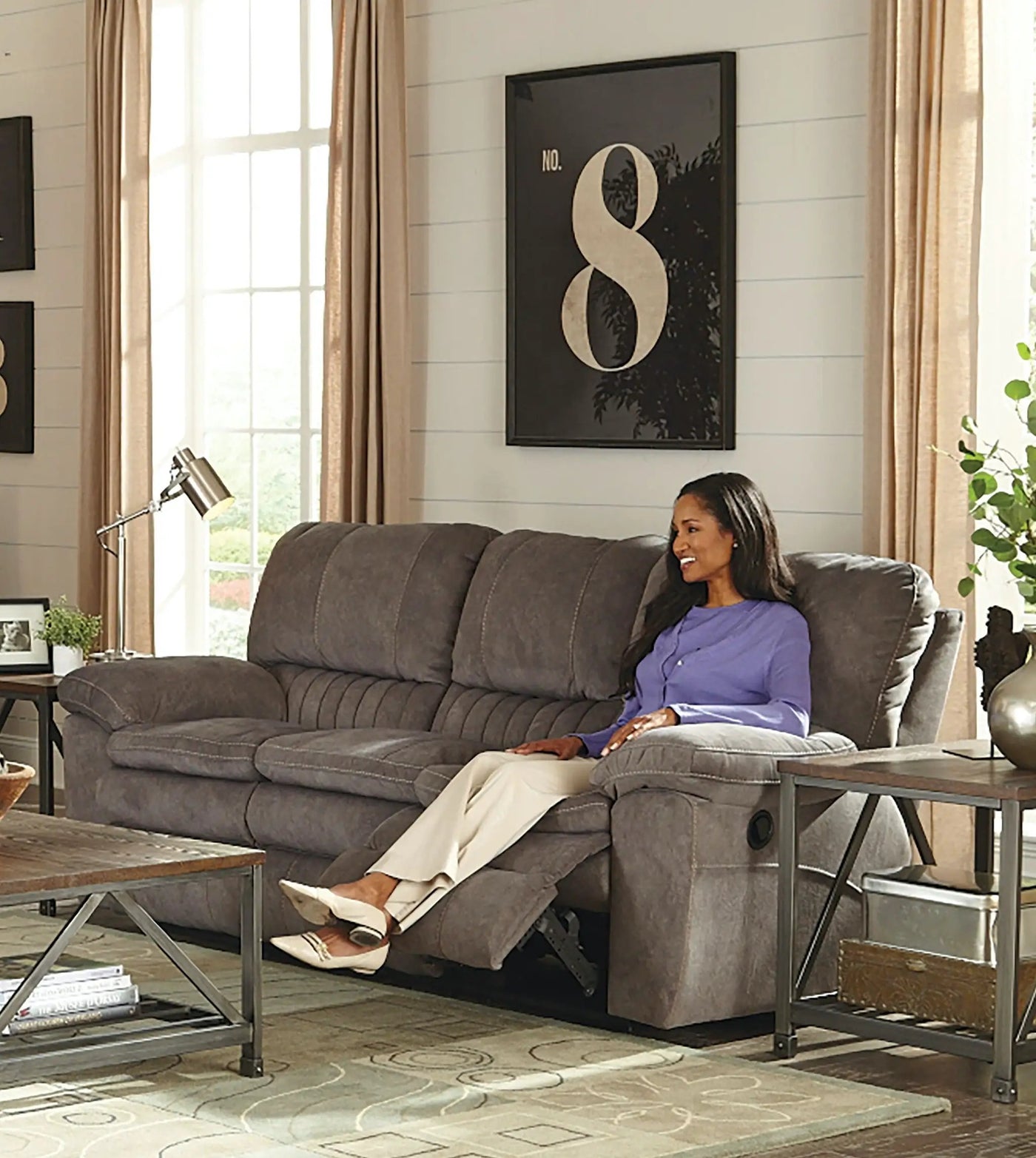 Reyes - Lay Flat Reclining Sofa by Unique Piece Furniture
