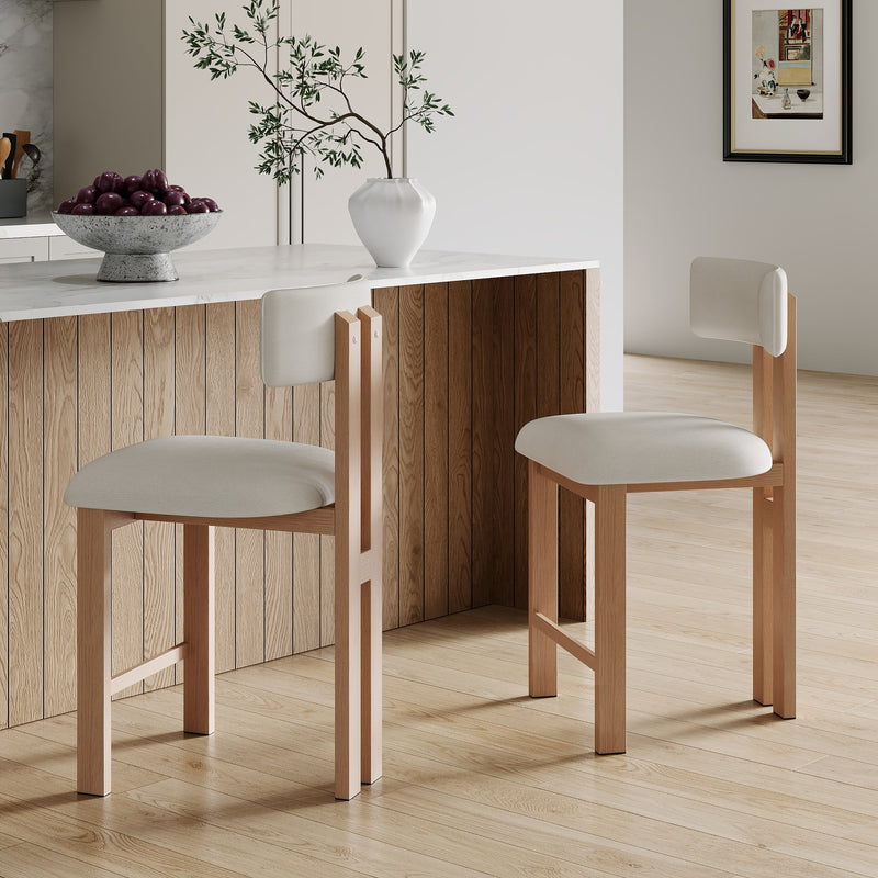 26.5'' Stylish Round Stools with Low Back by HouseOfZazla