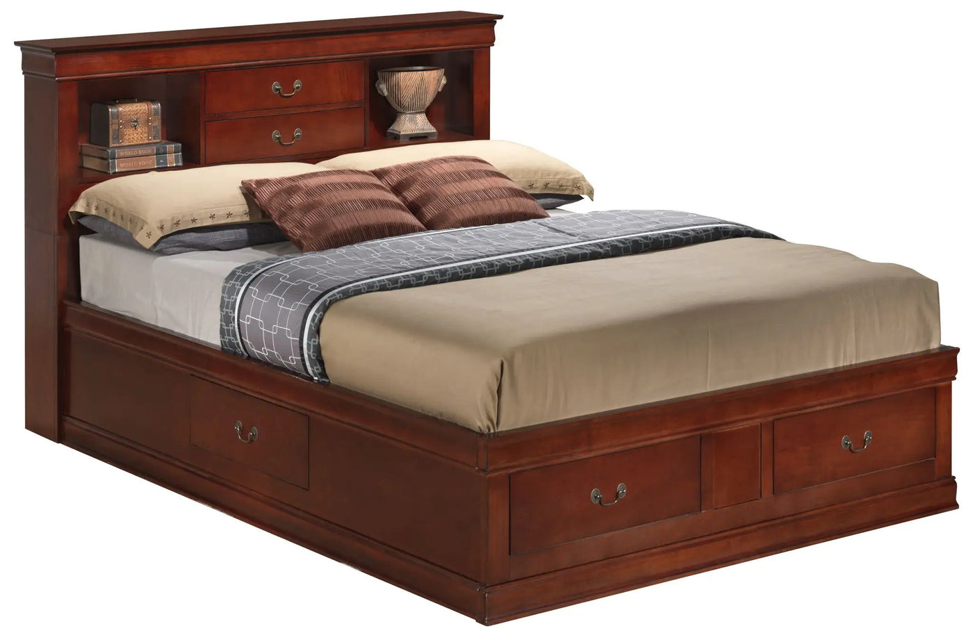 Traditional Style Bookcase Storage Bed by HouseOfZazla
