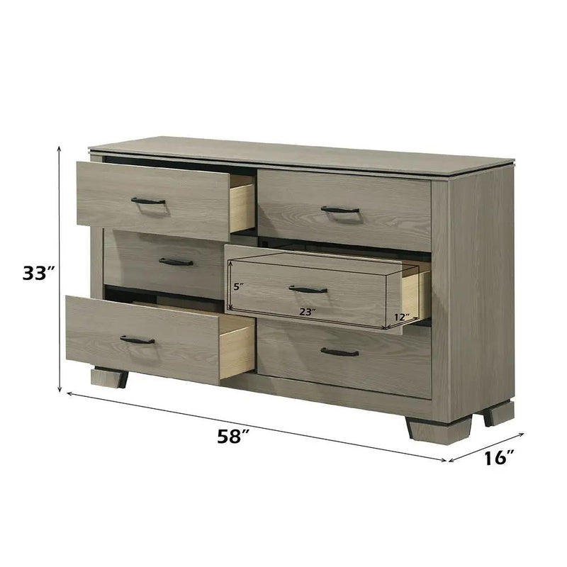 Joanna - Dresser - Weathered Gray by Unique Piece Furniture