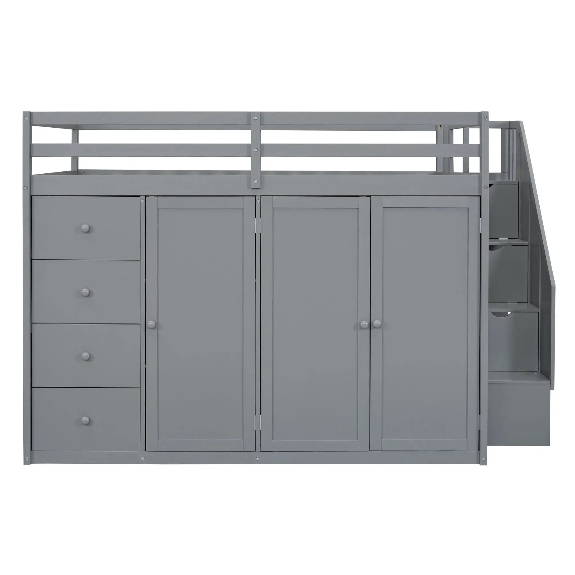 Loft Bed With Built In Wardrobes, Cabinets And Drawers by Unique Piece Furniture