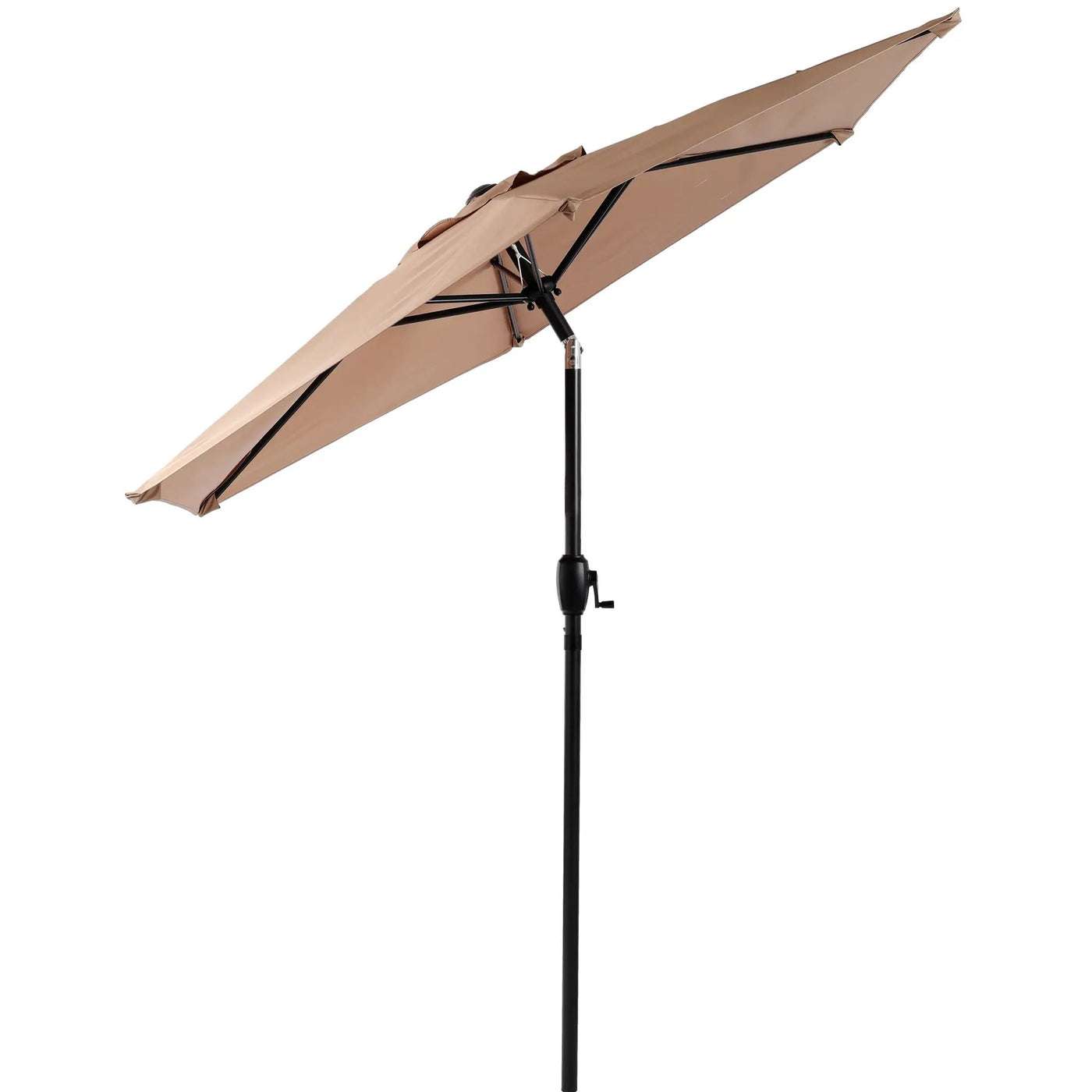 10FT Patio Umbrella with Push Button Tilt and Crank Mechanism by HouseOfZazla