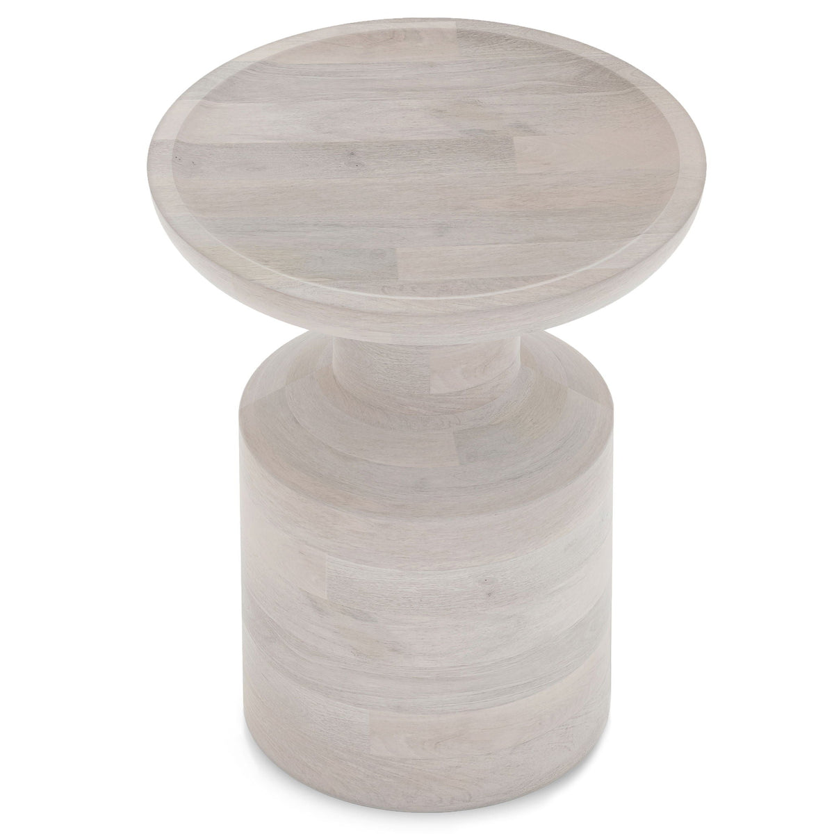 Handcrafted Wooden Accent Table with Sculptural Design - Multiple Colors, photo 2 of 32
