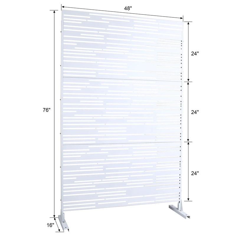 Outdoor & Indoor Freestanding Metal Privacy Screen by Unique Piece Furniture