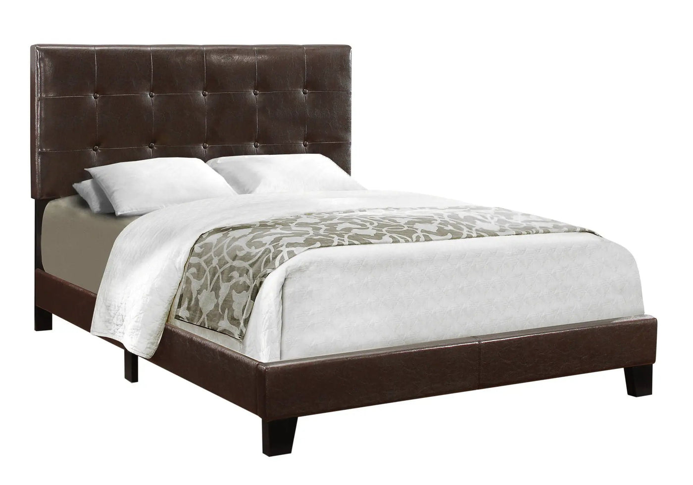 Transitional Upholstered Bed Frame by HouseOfZazla