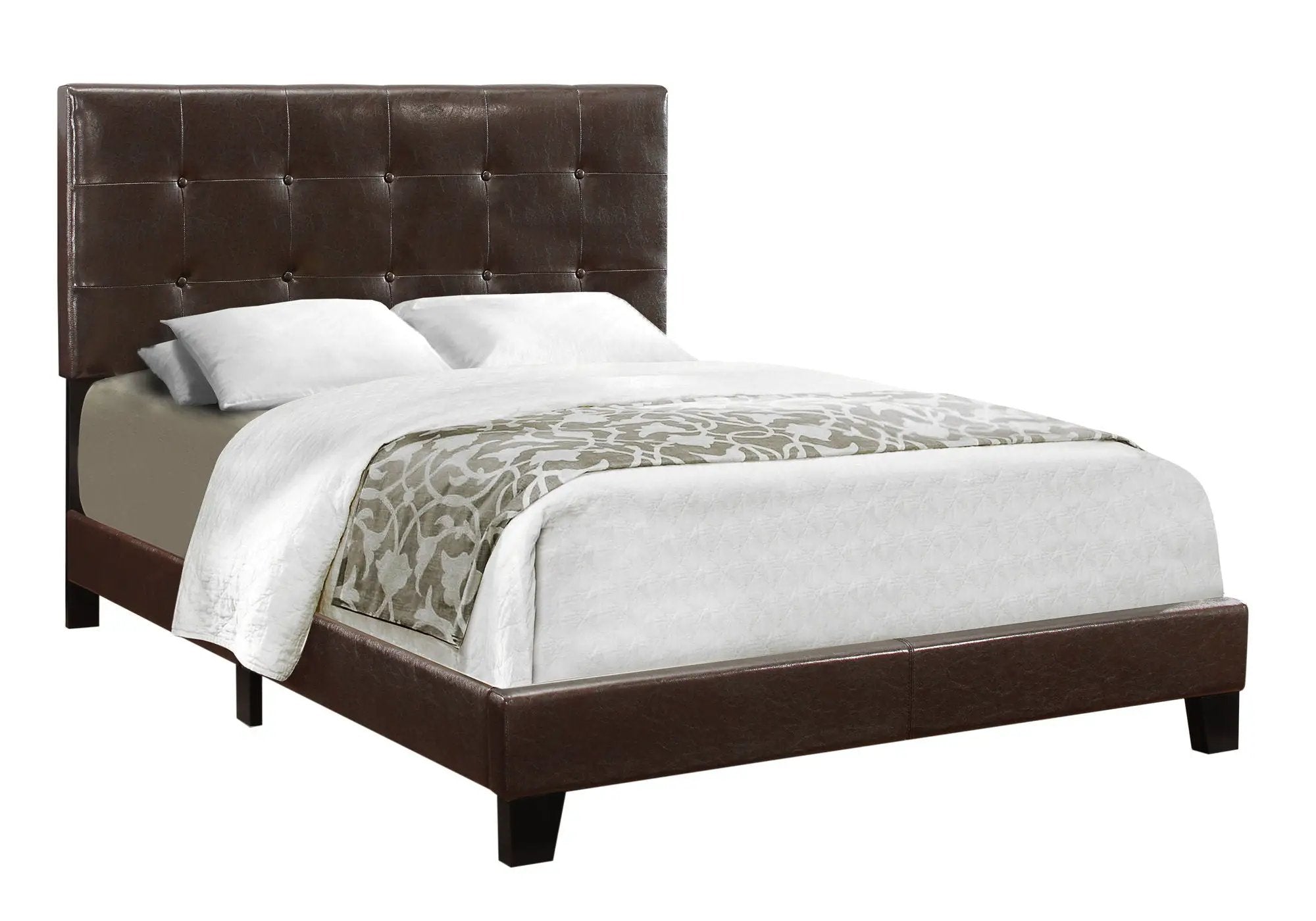 Bed, Upholstered, Frame Only, Transitional by Unique Piece Furniture