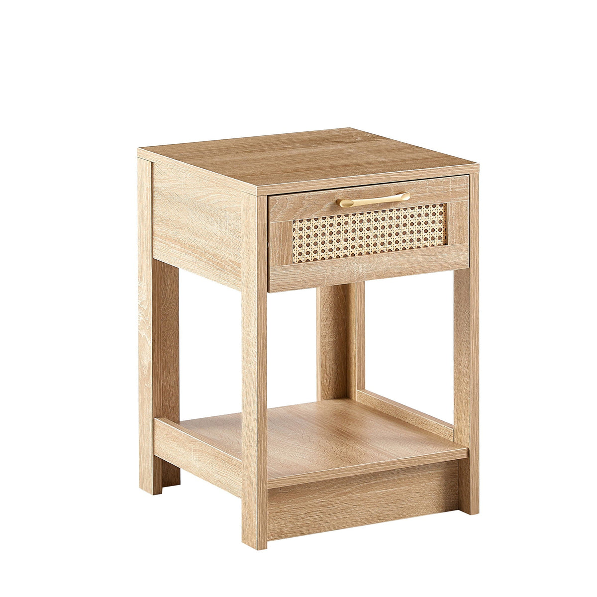 Modern Rattan Nightstand with Functional Drawer - Available in 3 Colors, photo 7 of 40