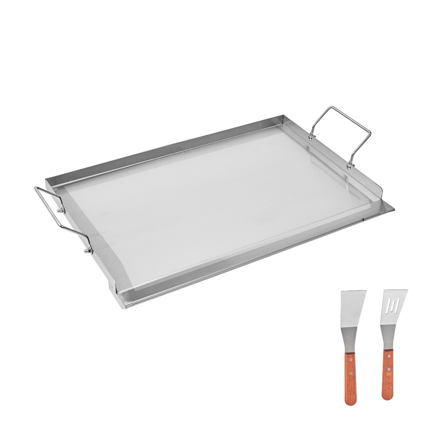 23x16 in Flat Top Griddle Stainless Steel Universal BBQ Grill Pan Cookware by HouseOfZazla