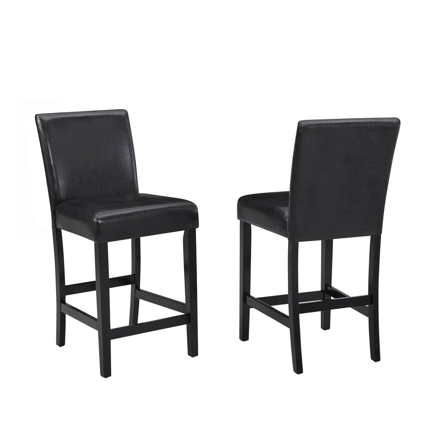 Modern 5 Piece Counter Height Dining Set With Tufted Nail Head Chairs by Unique Piece Furniture