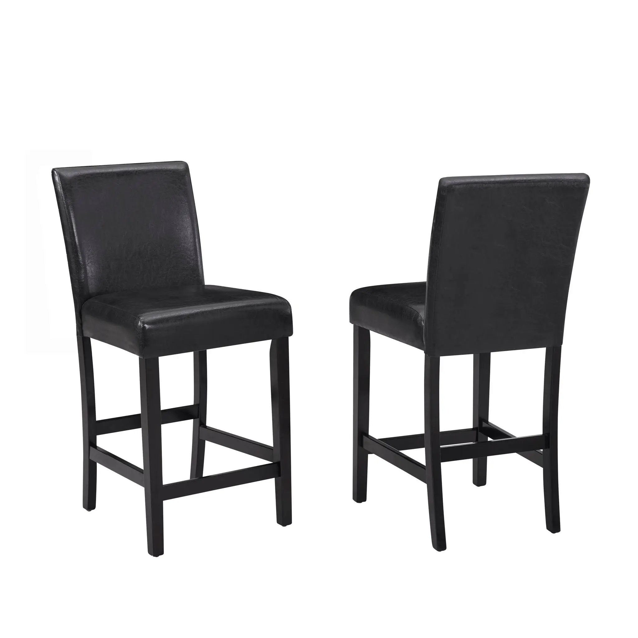 Modern 5 Piece Counter Height Dining Set With Tufted Nail Head Chairs by Unique Piece Furniture