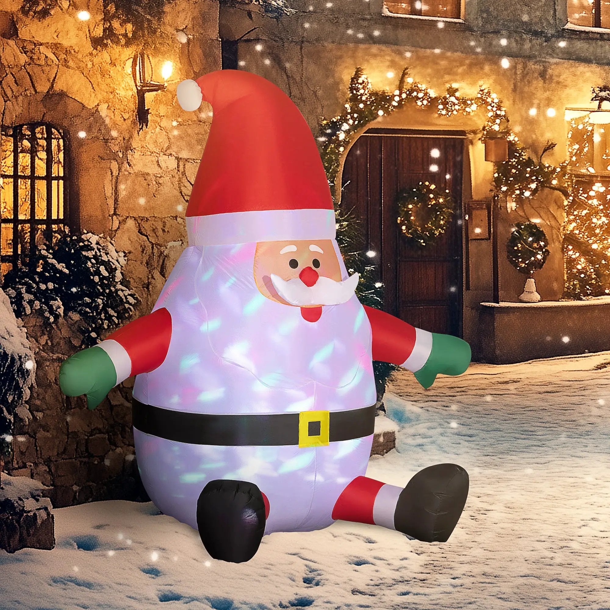 Outsunny Inflatable Christmas Santa Claus by HouseOfZazla