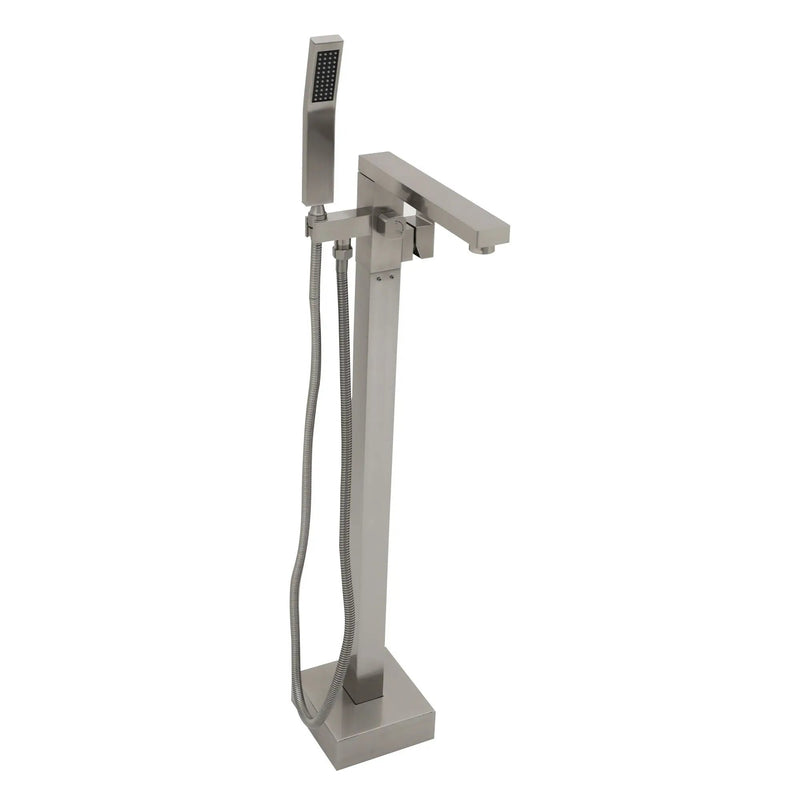 Freestanding Bathtub Faucet With Waterfall Tub Filler And Hand Shower by HouseOfZazla