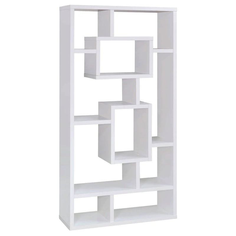Corey 71-inch 8-shelf Bookshelf White by Unique Piece Furniture