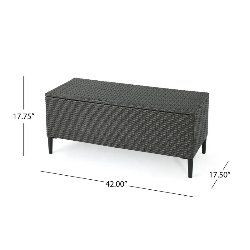 Rupert Storage Unit Resin Wicker Outdoor by HouseOfZazla