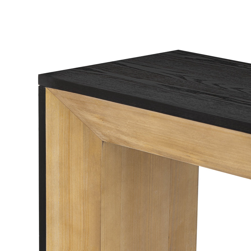 Mirod Elegant Console Table with Fireplace Design – Wood Veneer, photo 8 of 9