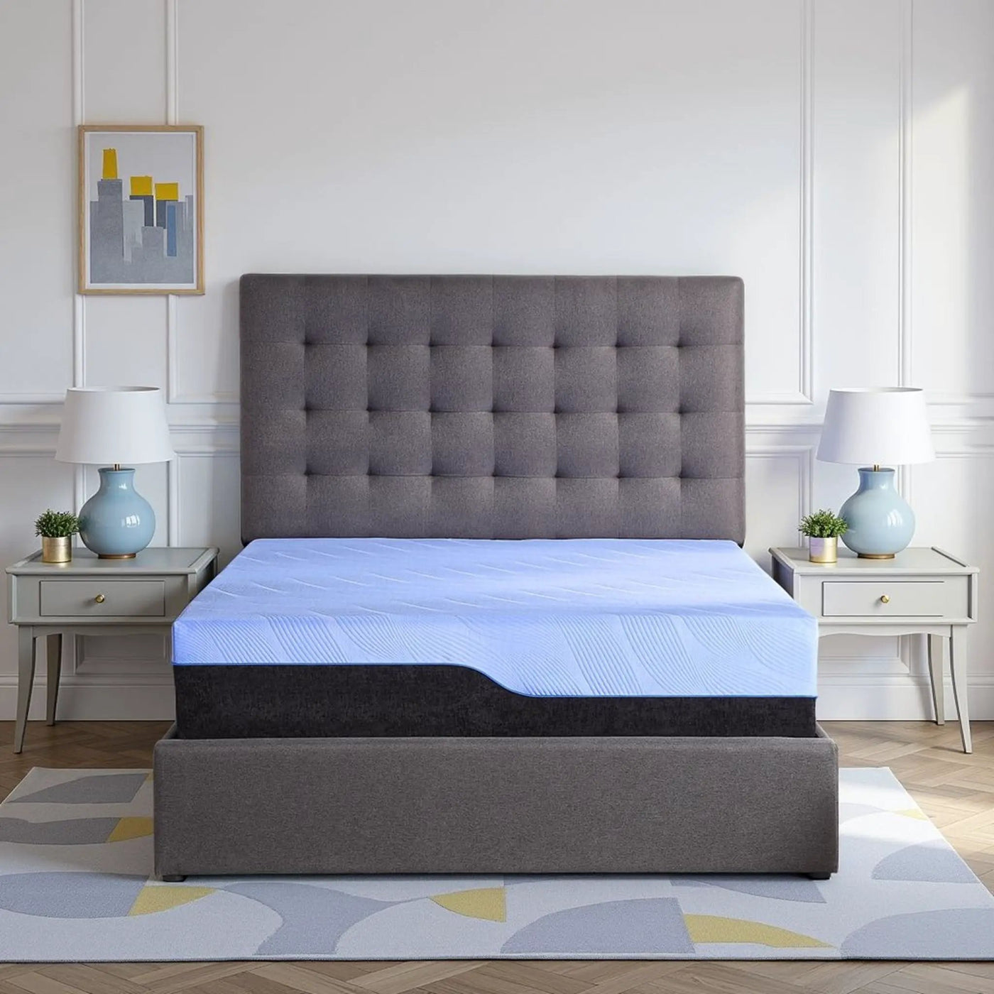 Refresh - 12" Hybrid Cooling Fast Responding Latex Foam And Coil Mattress by Unique Piece Furniture