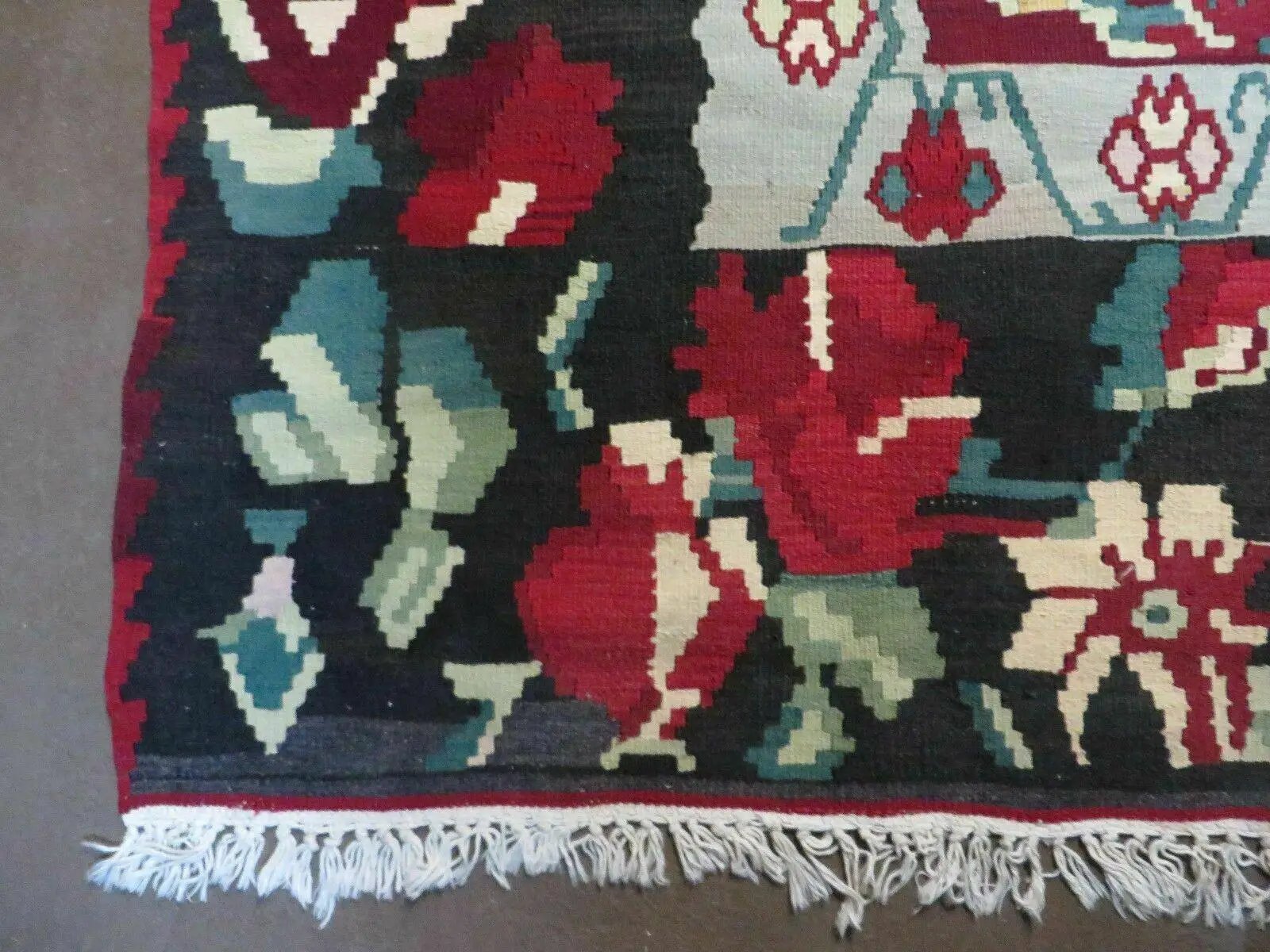 8' X 11' Karabagh Kilim Handmade Flat Weave Wool Rug Vegi Organic Dyes Nice by Jewel Rugs
