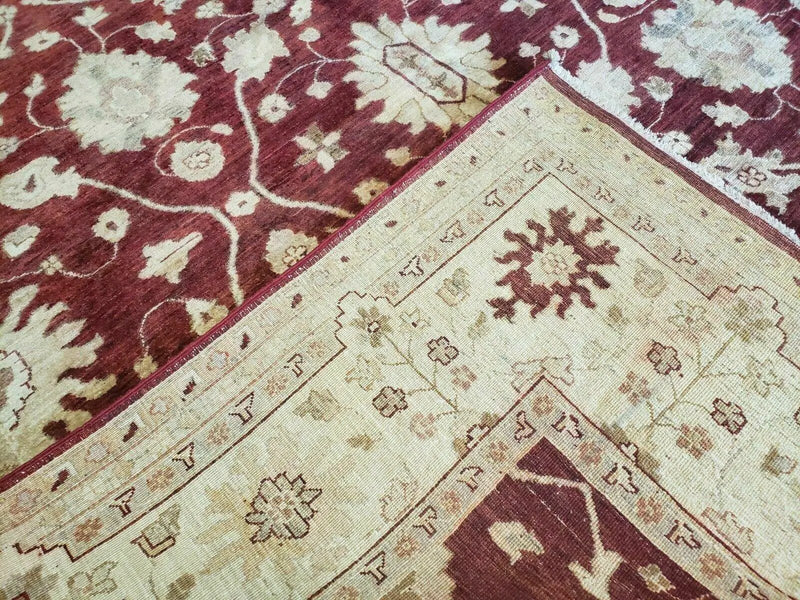 8' X 10' Handmade Peshawar Floral Oriental Wool Rug Hand Knotted Carpet Nice by Jewel Rugs
