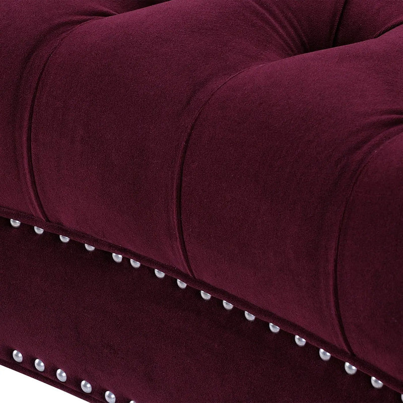La Rosa - Victorian Chesterfield Loveseat by HouseOfZazla