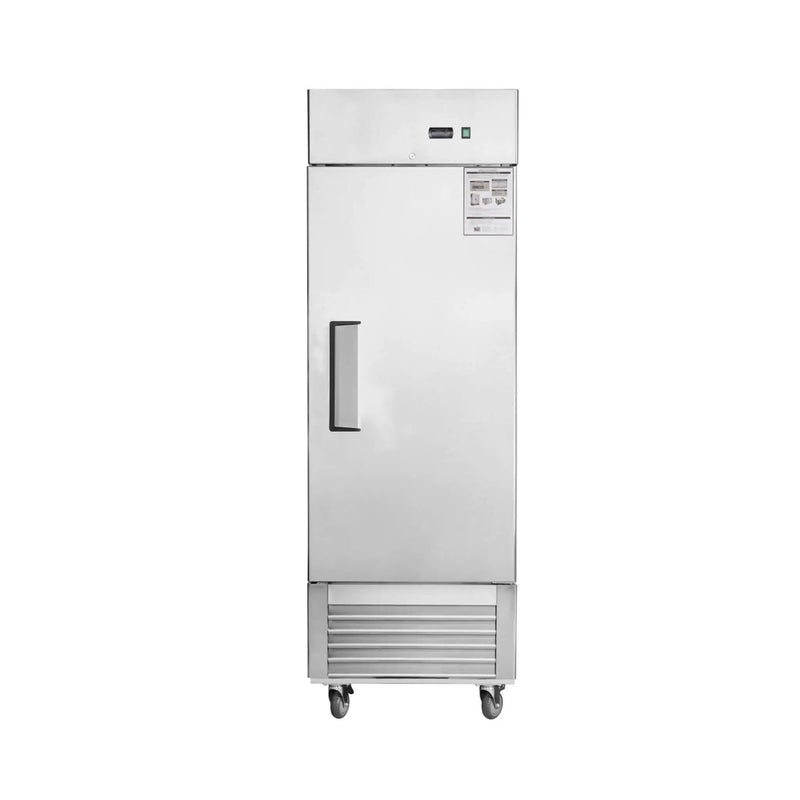 Heavy-Duty 27-Inch 8.7 Cu.Ft Commercial Upright Stainless Steel Reach-In Freezer (SAK43815) by SAKSBY WHOLESALE