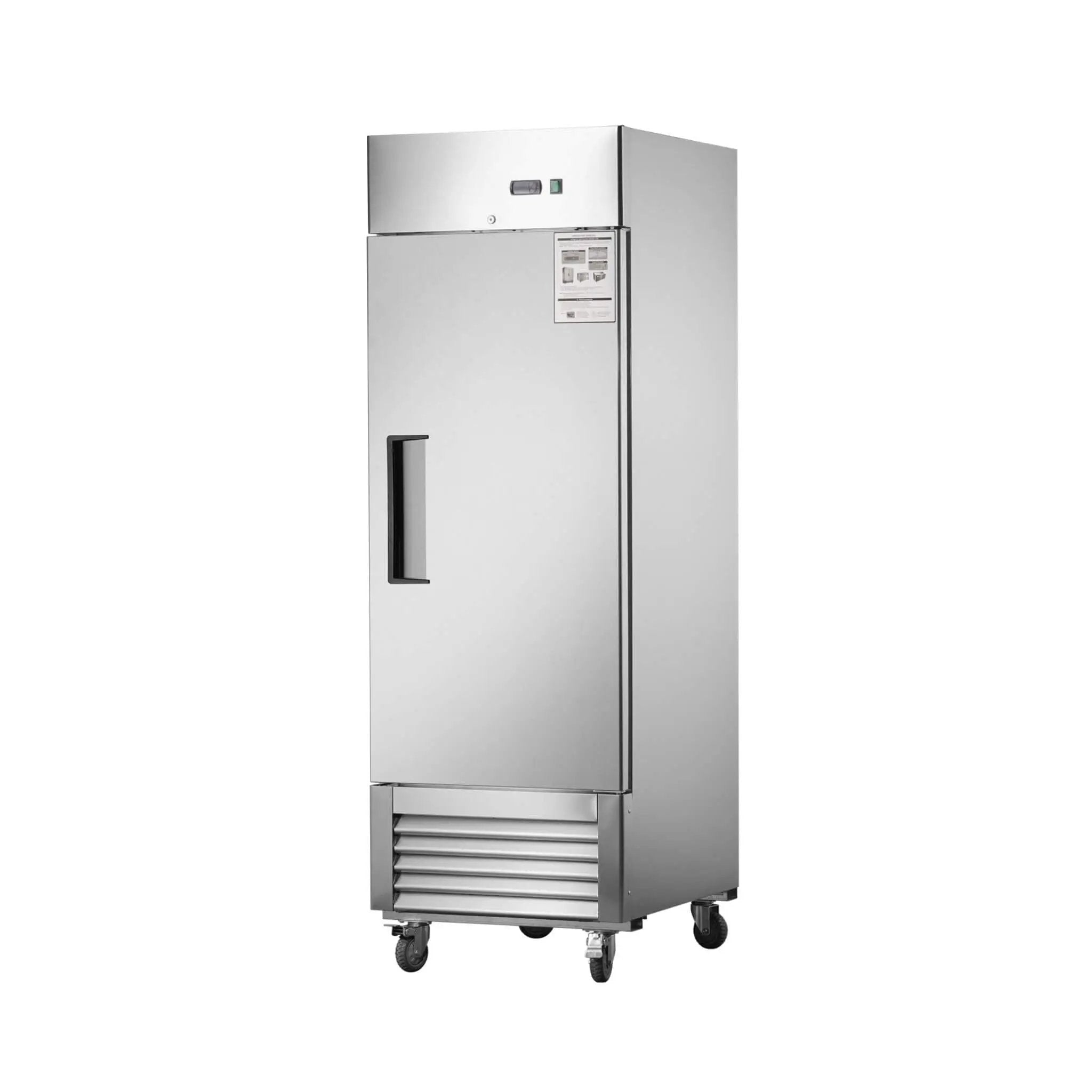 Heavy-Duty 27-Inch 8.7 Cu.Ft Commercial Upright Stainless Steel Reach-In Freezer (SAK43815) by SAKSBY WHOLESALE