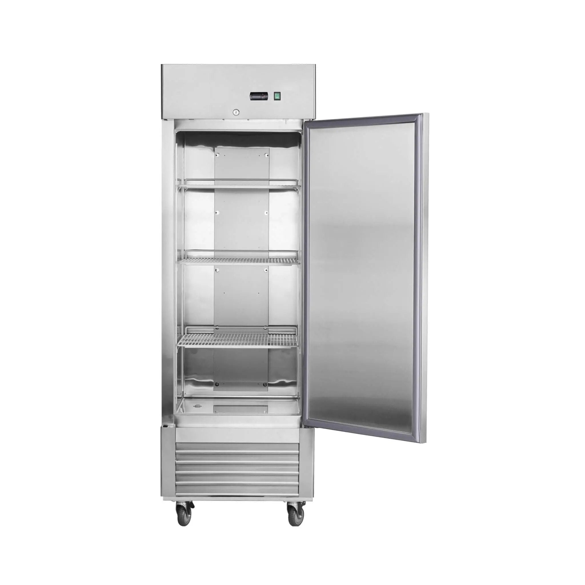 Heavy-Duty 27-Inch 8.7 Cu.Ft Commercial Upright Stainless Steel Reach-In Freezer (SAK43815) by SAKSBY WHOLESALE