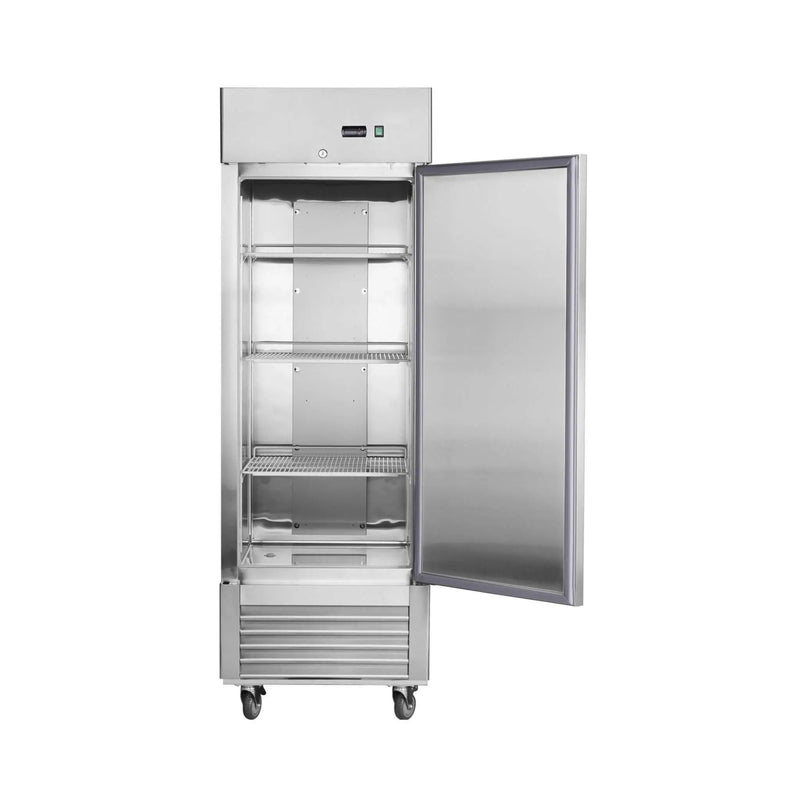 Heavy-Duty 27-Inch 8.7 Cu.Ft Commercial Upright Stainless Steel Reach-In Freezer (SAK43815) by SAKSBY WHOLESALE