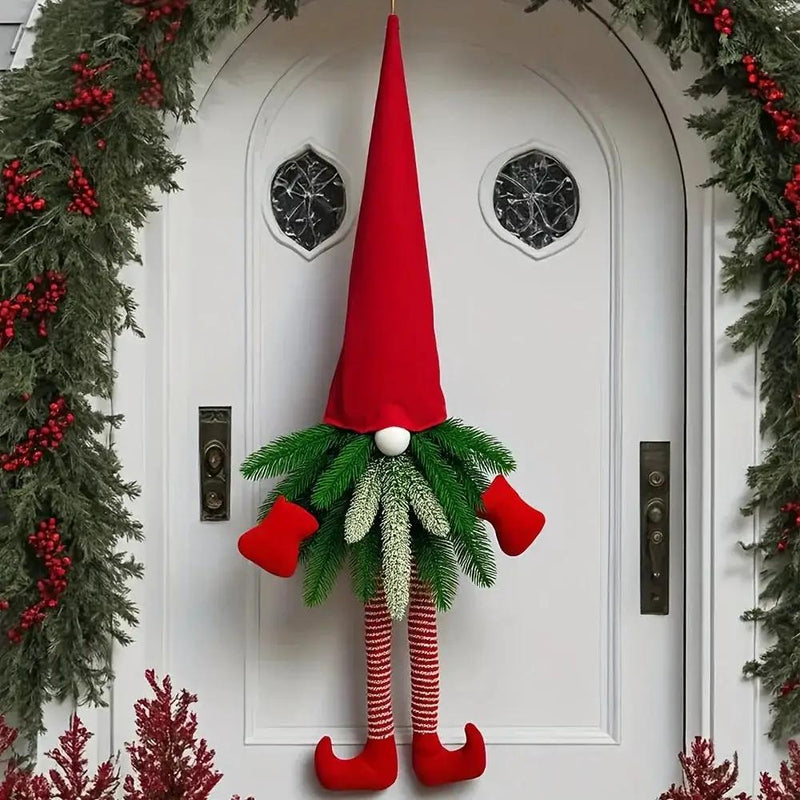 27-Inch Artificial Evergreen Christmas Wreath with Festive Decor by House Of Avana