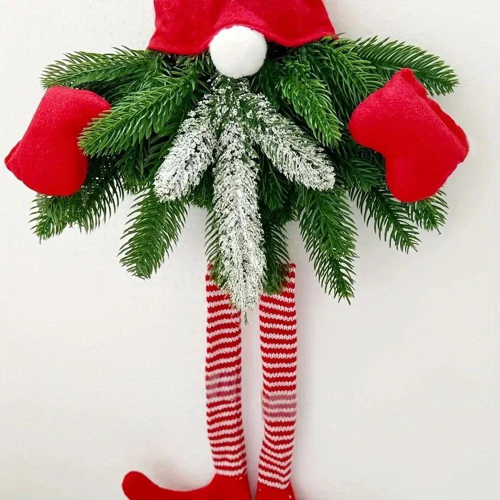 27-Inch Artificial Evergreen Christmas Wreath with Festive Decor by House Of Avana