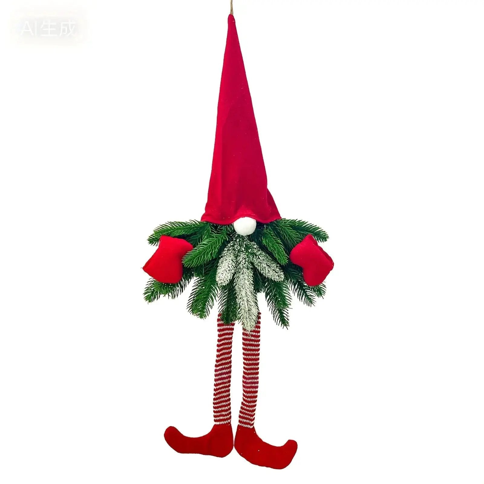 27-Inch Artificial Evergreen Christmas Wreath with Festive Decor by House Of Avana