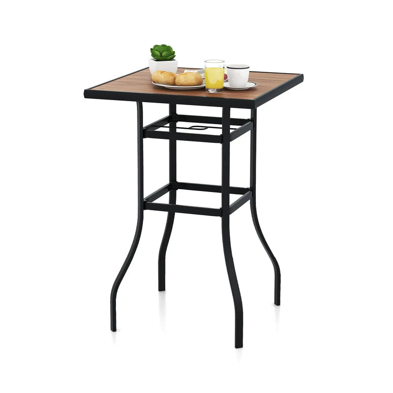 27.5 Inches Patio Bar Table for Garden Backyard Poolside by DirectDeals