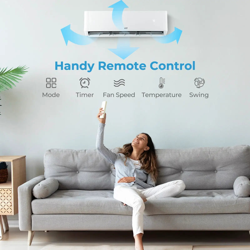 27000 BTU 2 Zone 22 SEER2 Mini Split AC with Heat Pump by DirectDeals