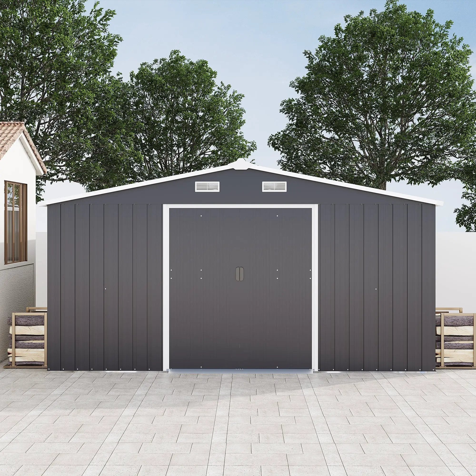 Campcraft 10x12ft Color Steel Plate Storage Shed by HouseOfZazla