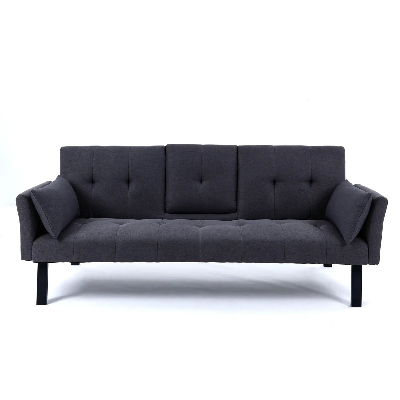 Sofa Bed With Foldable Design And Cup Holder by HouseOfZazla