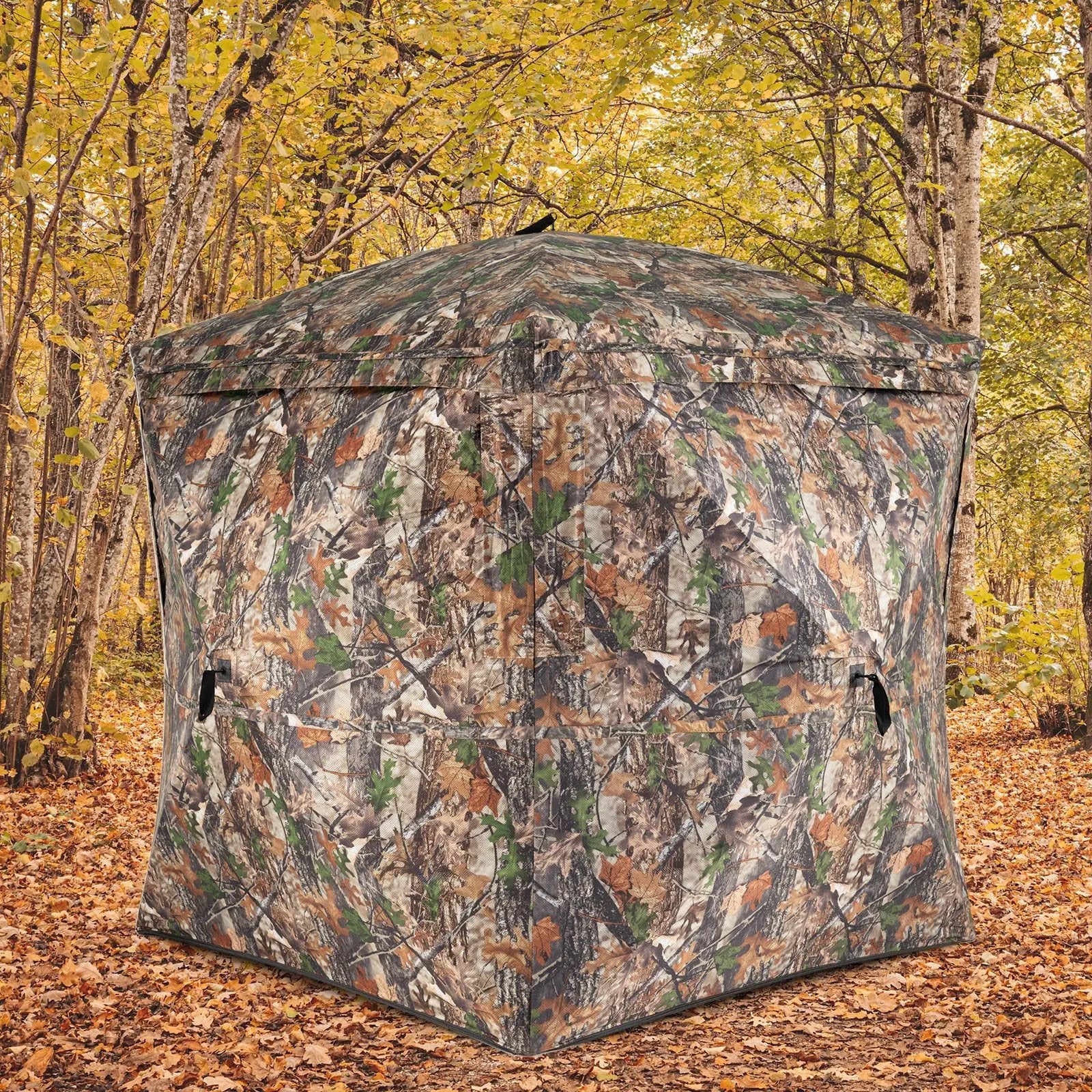 270¬∞ See Through Hunting Blind Tent with Silent Magnetic Door by DirectDeals