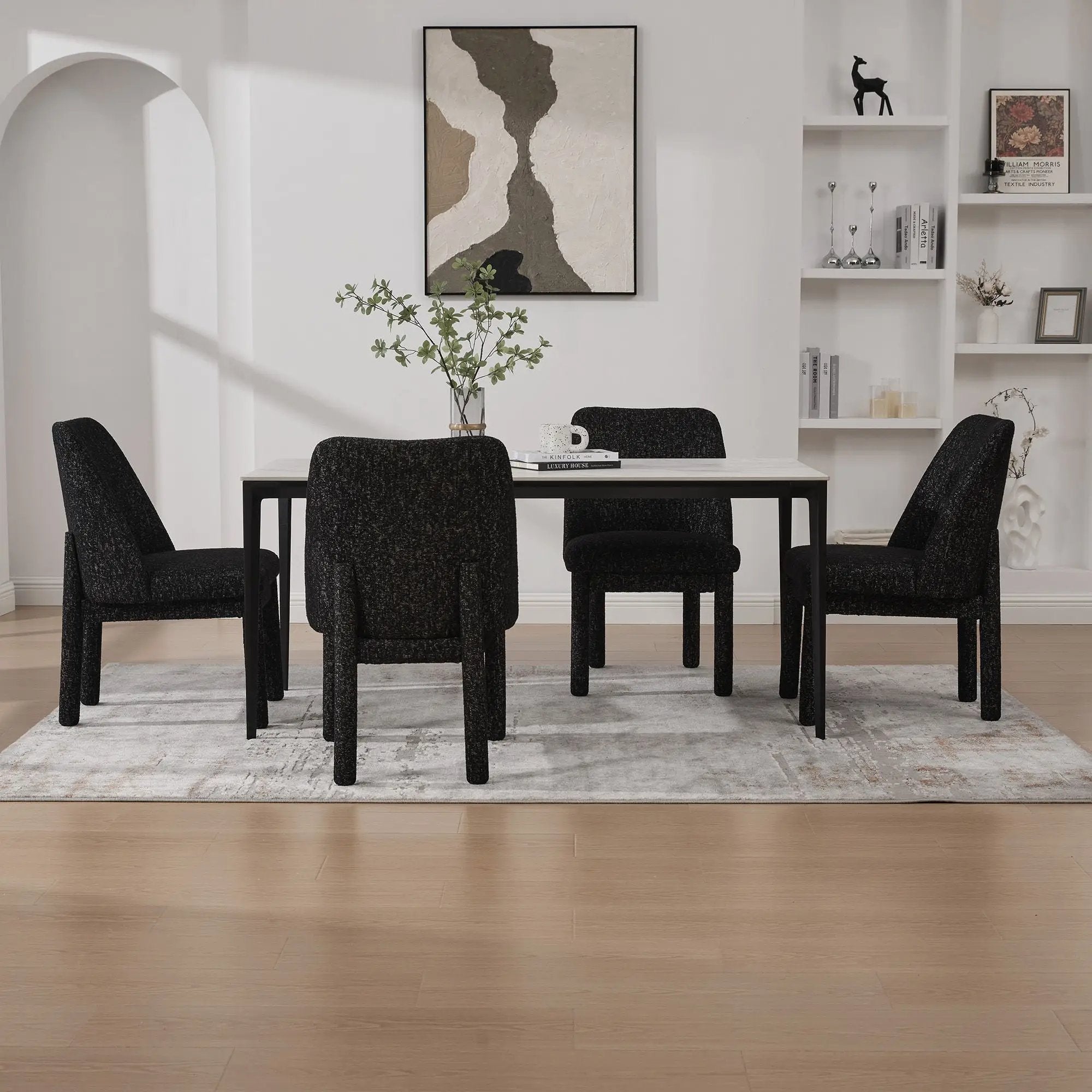Wide Minimalist Dining Chair by Unique Piece Furniture