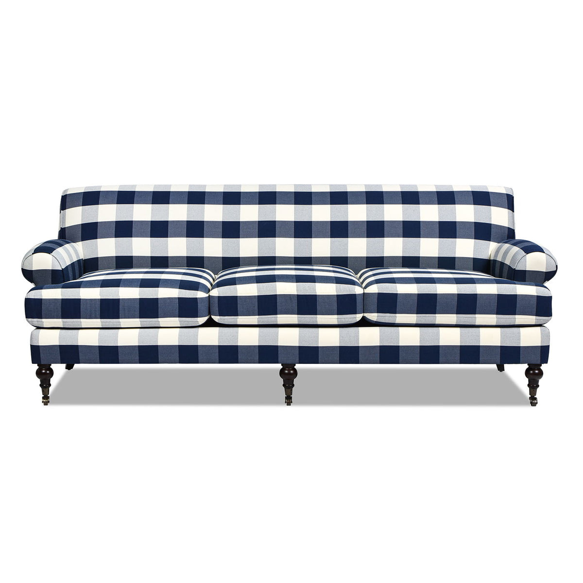 Modern Three Cushion Tightback Lawson Sofa with Removable Cushions - Beige, Orange, Blue, photo 8 of 30