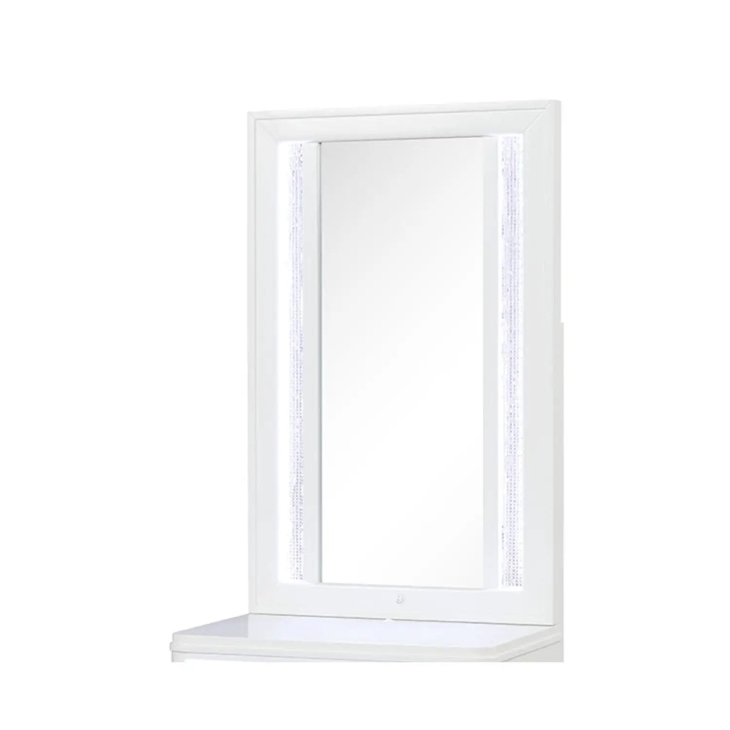 Abigale - Nightstand Top Mirror With LED Lighting (Only Mirror Top) - White by HouseOfZazla