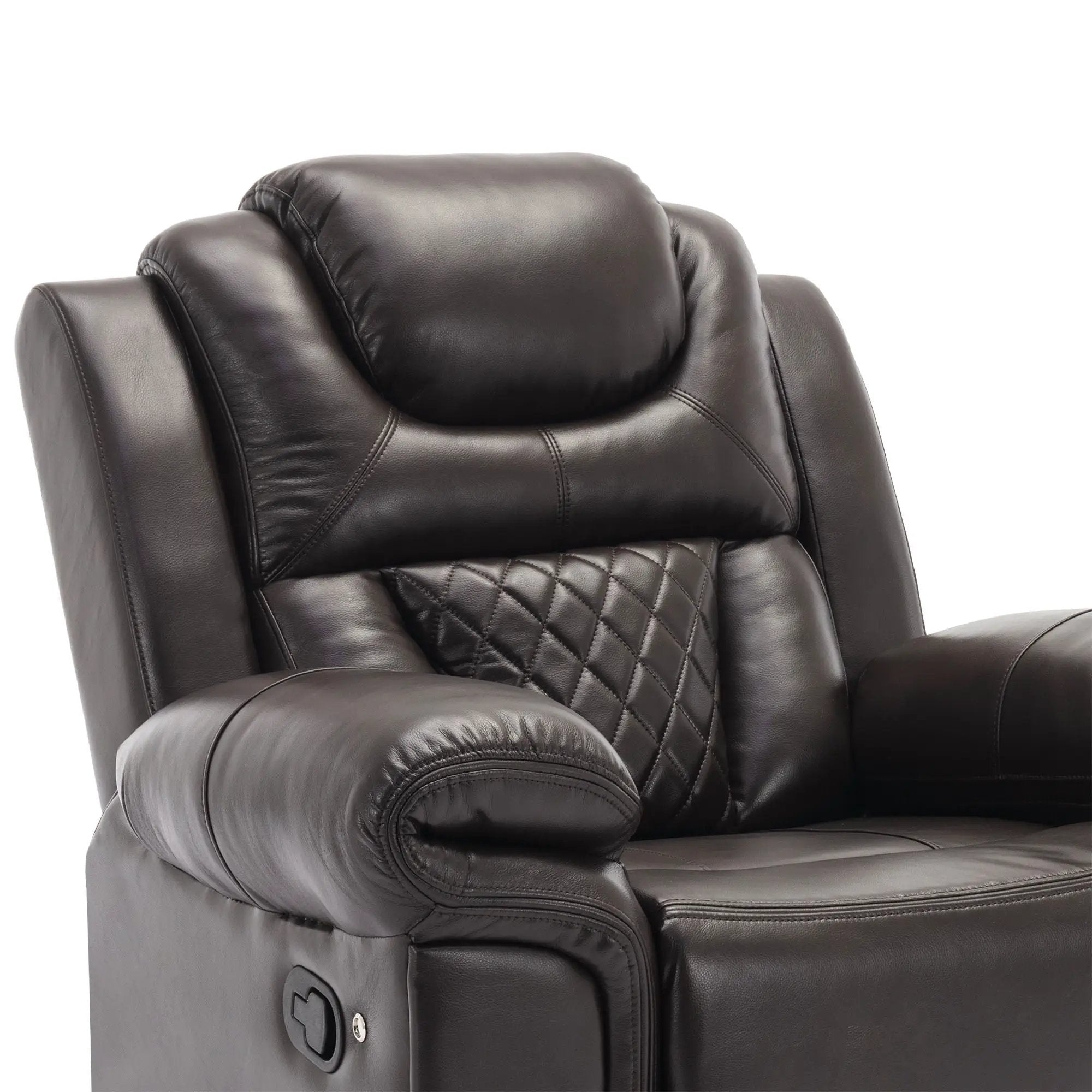 Home Theater Seating Manual Recliner Chair With Led Light Strip For Living Room by HouseOfZazla