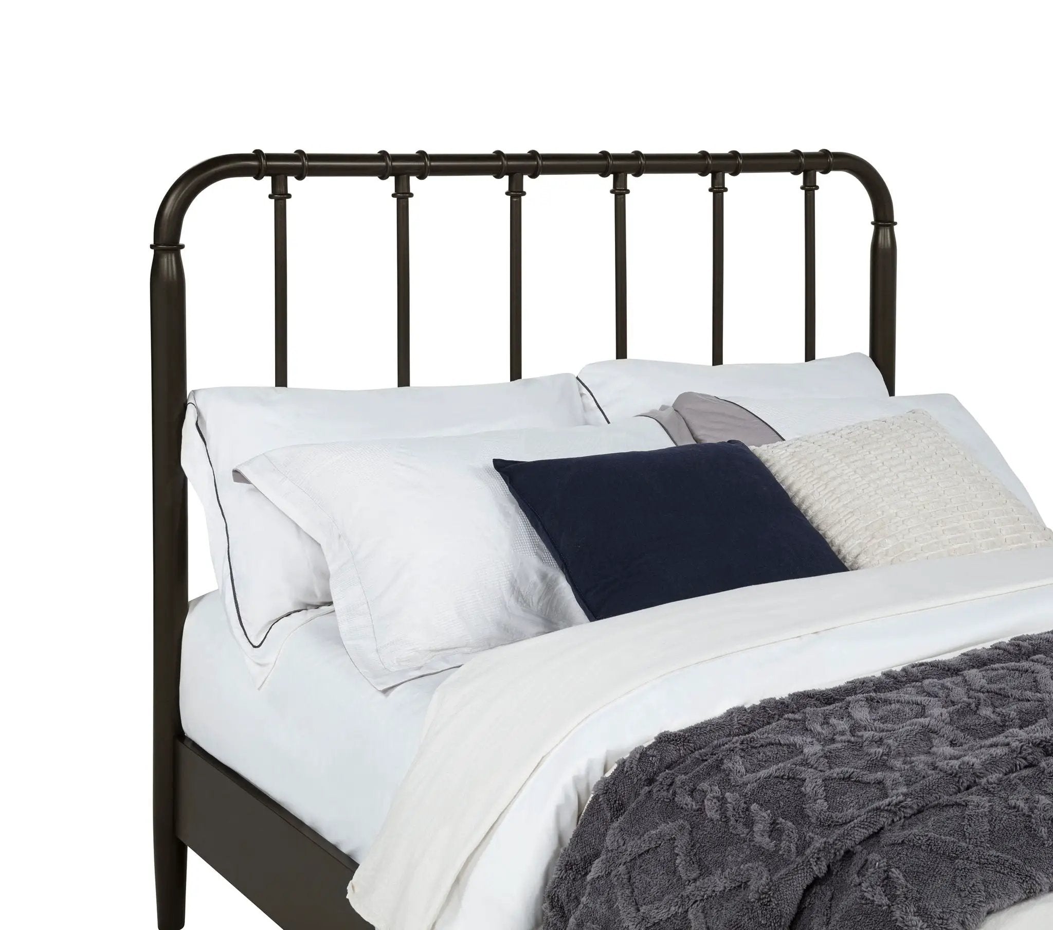 Rocco All Wood Water Pipe Open Frame Full Bed Dark Bronze by Unique Piece Furniture