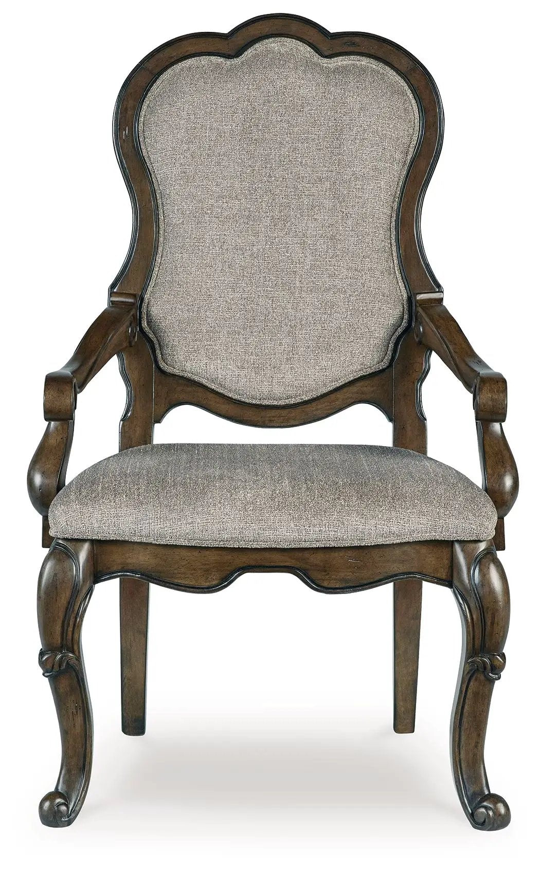Maylee - Dining Upholstered Arm Chair (Set of 2) - Dark Brown by Unique Piece Furniture