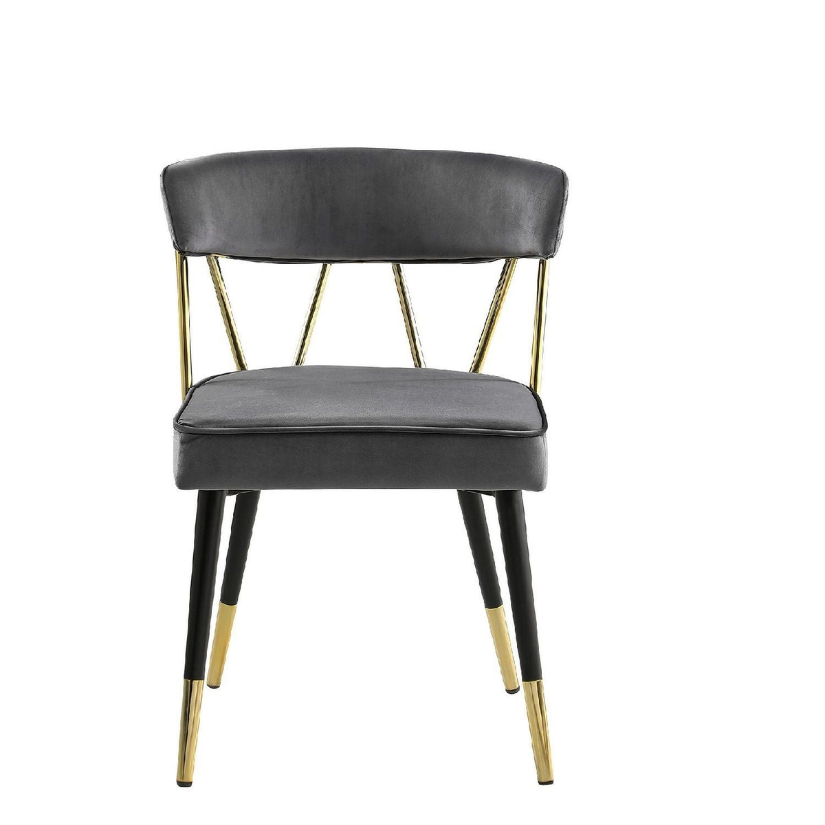 Glam Dining Chair Set of 2 with Upholstered Seat - Multiple Colors, photo 7 of 23