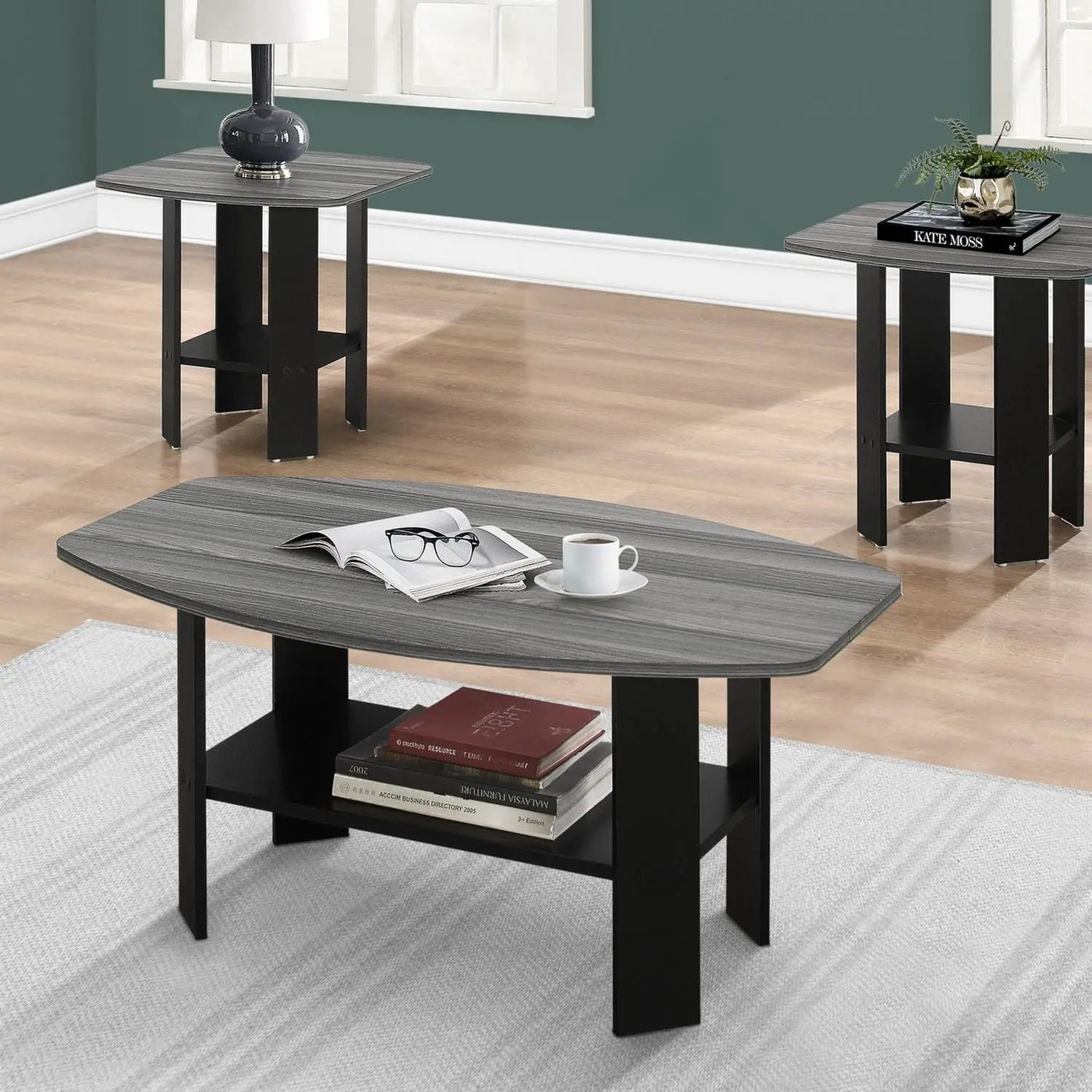 Table Set, Coffee, End, Side, Accent For Living Room (Set of 3) by Unique Piece Furniture