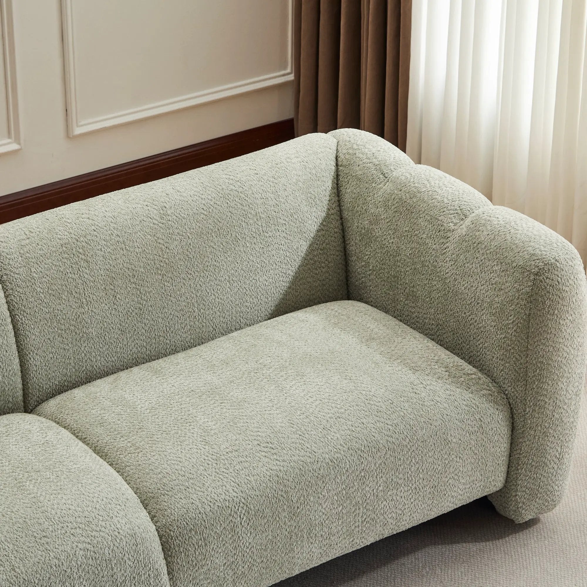Tonson 83" 3-Seater Sofa with Wave Design by HouseOfZazla