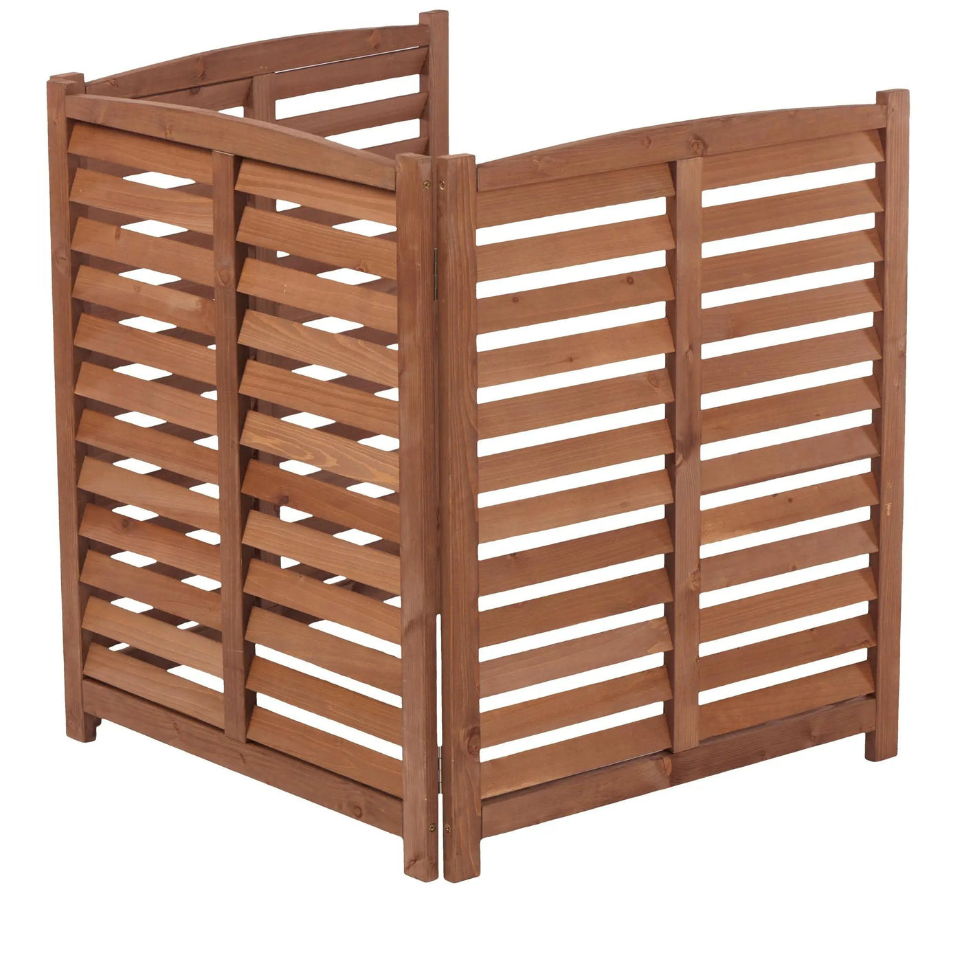 3 Panel Outdoor Wooden Air Conditioner Fence by HouseOfZazla