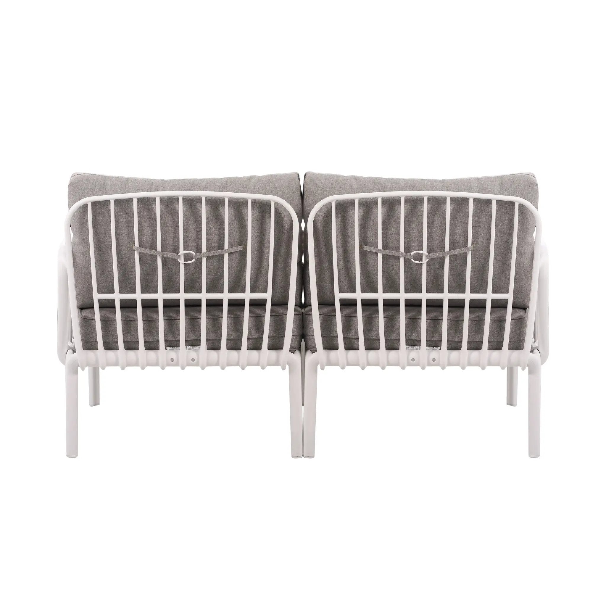 The Sleek All-Weather Resin Outdoor Loveseat and Coffee Table Set by HouseOfZazla