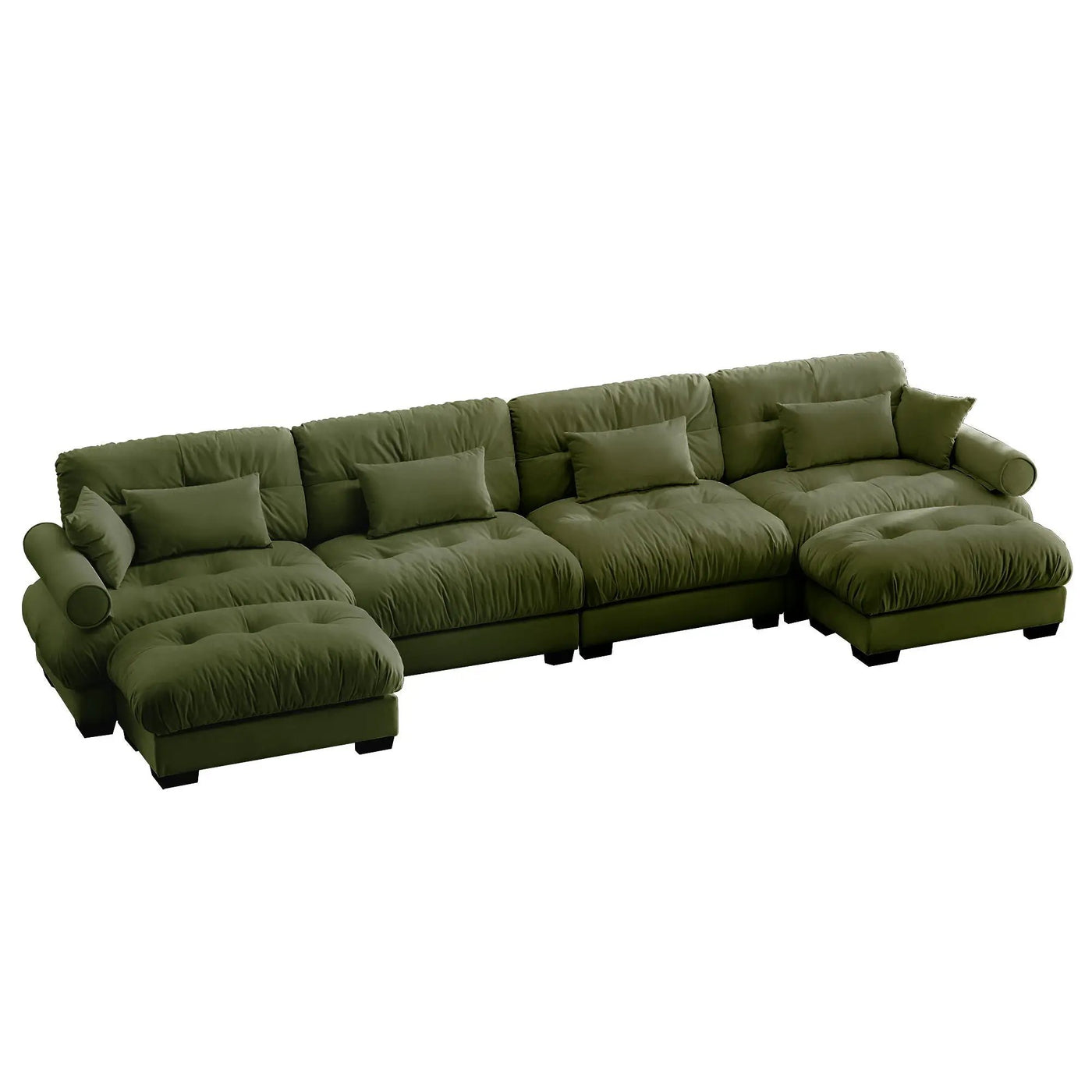 Super Comfort Oversized Modular Sectional Sofa With Movable Ottoman by Unique Piece Furniture